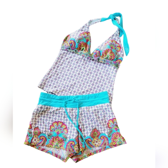 Athleta Swim Halter Tank and Swim Shorts Set - Picture 12 of 12